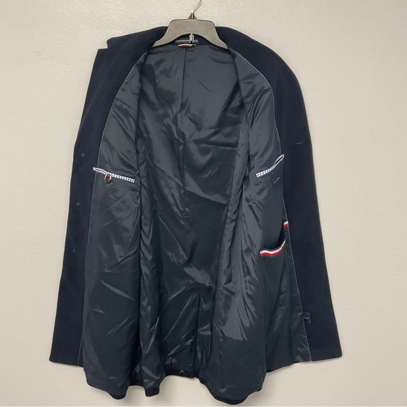 NWT Tommy Hilfiger Men’s Wool Pea Coat - Picture 4 of 7